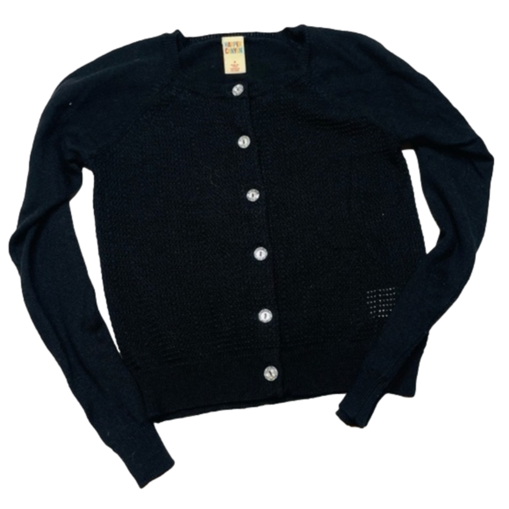 Harper Canyon Black Lightweight Cardigan Sweater